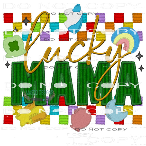 Lucky Mama #10099 Sublimation transfers - Heat Transfer