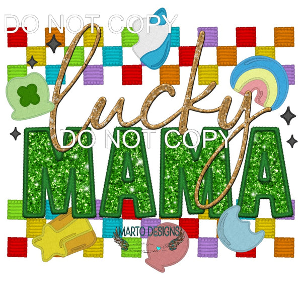 Lucky Mama #10102 Sublimation transfers - Heat Transfer