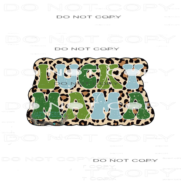 Lucky Mama #9213 Sublimation transfers - Heat Transfer