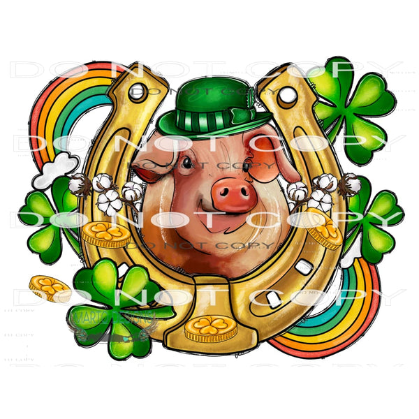 Lucky Pig #9774 Sublimation transfers - Heat Transfer