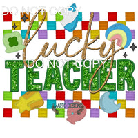 Lucky Teacher #10106 Sublimation transfers - Heat Transfer