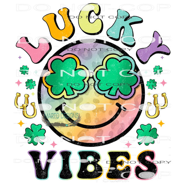 Lucky Vibes #8962 Sublimation transfers - Heat Transfer