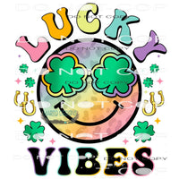 Lucky Vibes #8963 Sublimation transfers - Heat Transfer