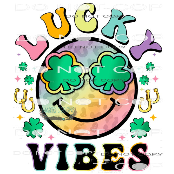 Lucky Vibes #8963 Sublimation transfers - Heat Transfer