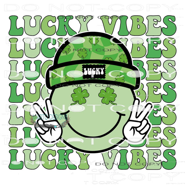 Lucky Vibes #9222 Sublimation transfers - Heat Transfer