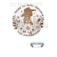 made of dirt roads # 4502 Sublimation transfers - Heat
