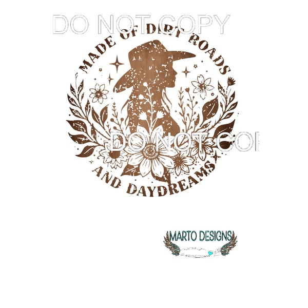 made of dirt roads # 4502 Sublimation transfers - Heat