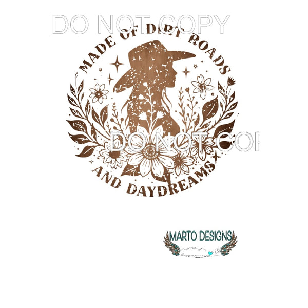 made of dirt roads # 4502 Sublimation transfers - Heat