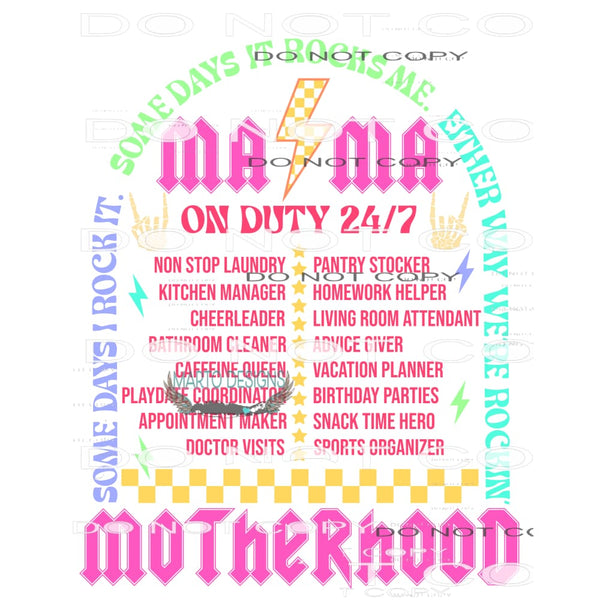 Mama #10377 Sublimation transfers - Heat Transfer Graphic