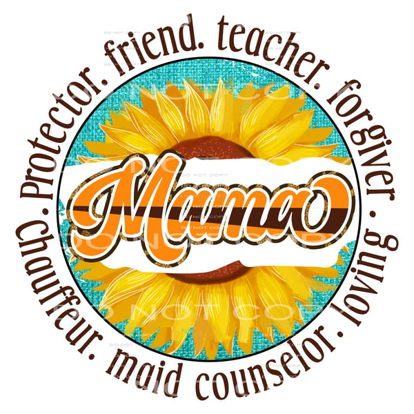 Mama #5070 Sublimation transfers - Heat Transfer Graphic Tee