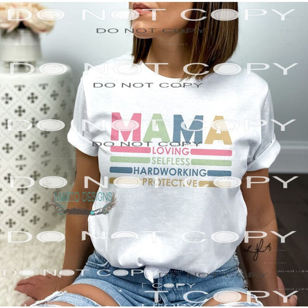 Mama #9237 Sublimation transfers - Heat Transfer Graphic Tee