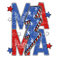 Mama America # 327 Sublimation transfer - Heat Transfer