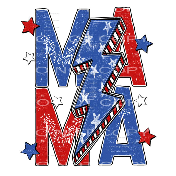 Mama America # 327 Sublimation transfer - Heat Transfer