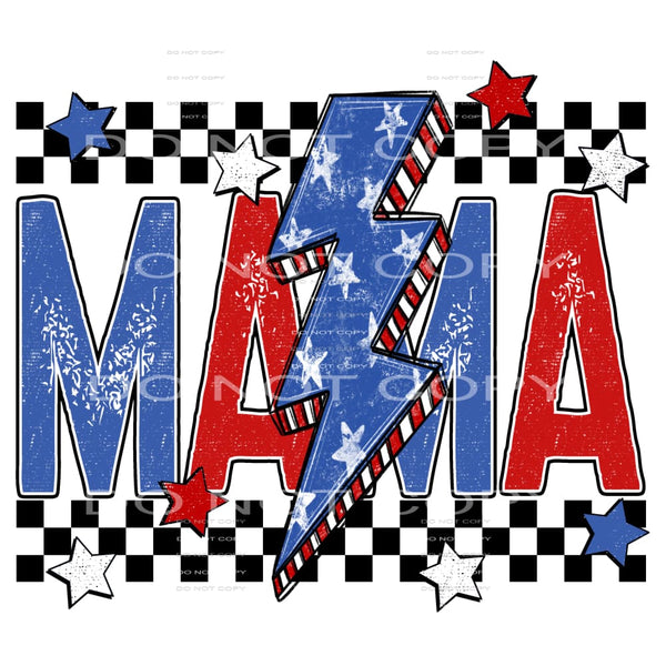 Mama America # 387 Sublimation transfers - Heat Transfer