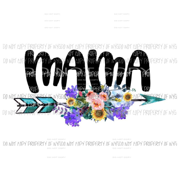 Mama arrow Sublimation transfers Heat Transfer