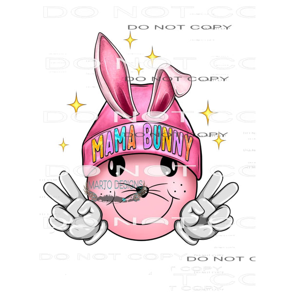 Mama Bunny #8934 Sublimation transfers - Heat Transfer
