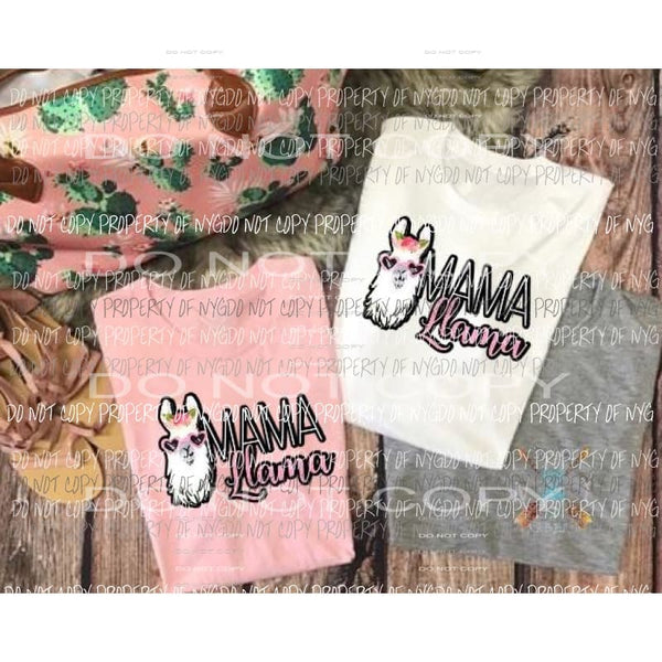 mama Llama sublimation transfer Heat Transfer