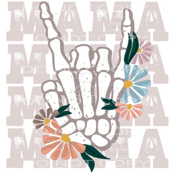Mama Skelton hands # 924 Sublimation transfers - Heat
