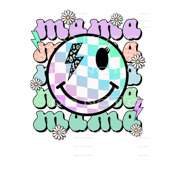 Mama Smiley #4601 Sublimation transfers - Heat Transfer