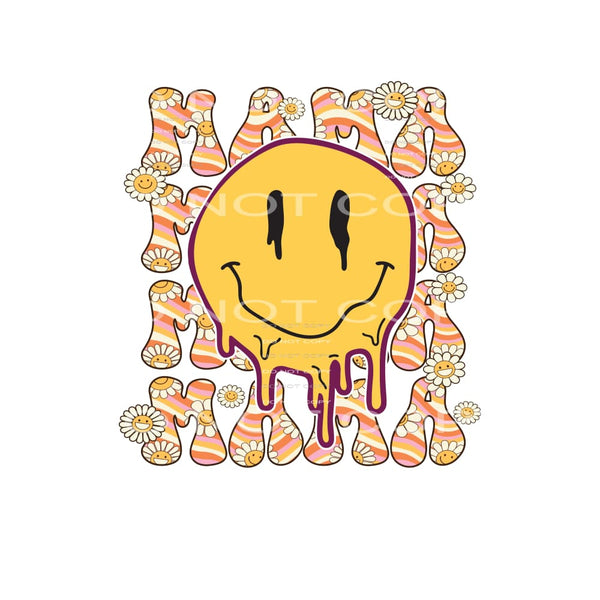 Mama Smiley #4739 Sublimation transfers - Heat Transfer