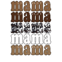 mama stacked cowhide # 99123 Sublimation transfers - Heat