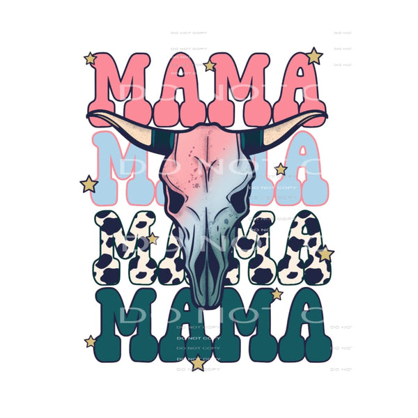 Mama Western #4574 Sublimation transfers - Heat Transfer