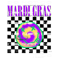 Mardi Gras Smiley #8996 Sublimation transfers - Heat
