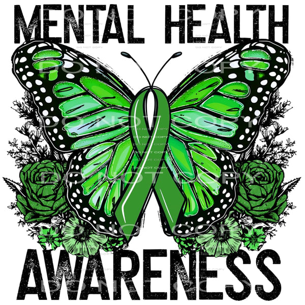 Mental Health Awareness #522 Sublimation transfers - Heat