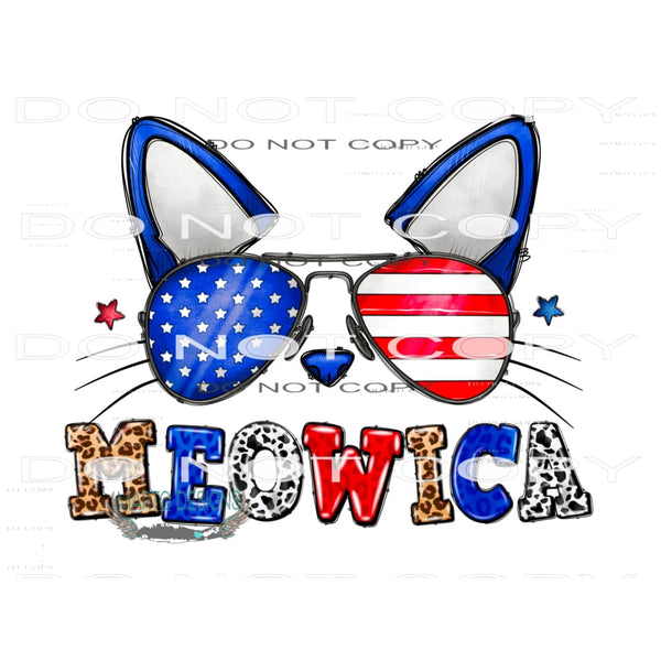 Meowica #10885 Sublimation transfer - Heat Transfer Graphic