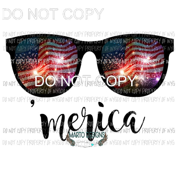 merica glasses Sublimation transfers Heat Transfer
