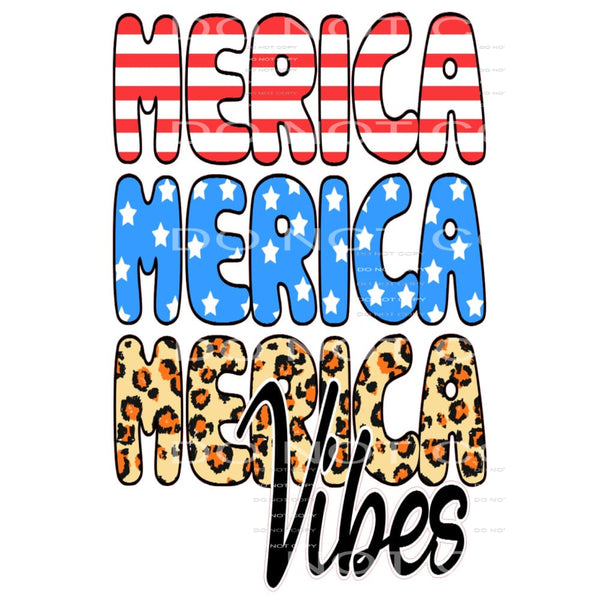 Merica Vibes #5335 Sublimation transfers - Heat Transfer