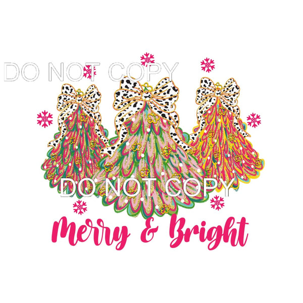 Merry And Bright #122 Sublimation transfers - Heat Transfer