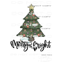 merry and bright astros tree # 6213 Sublimation transfers