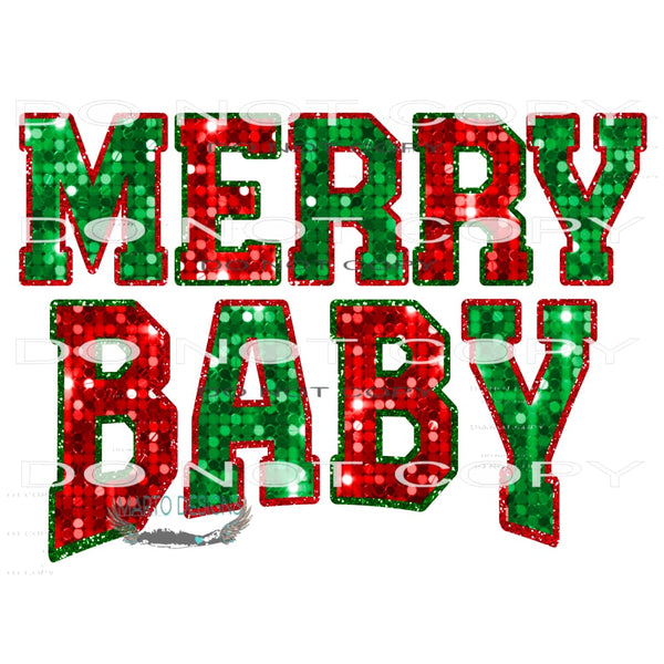 Merry Baby #8365 Sublimation transfers - Heat Transfer