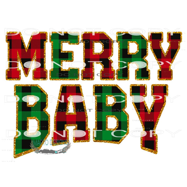 Merry Baby #8366 Sublimation transfers - Heat Transfer