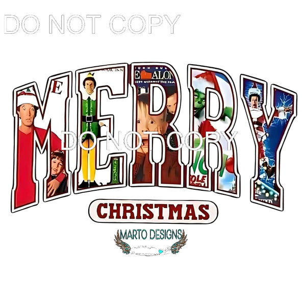 Merry Christmas #178 Sublimation transfers - Heat Transfer
