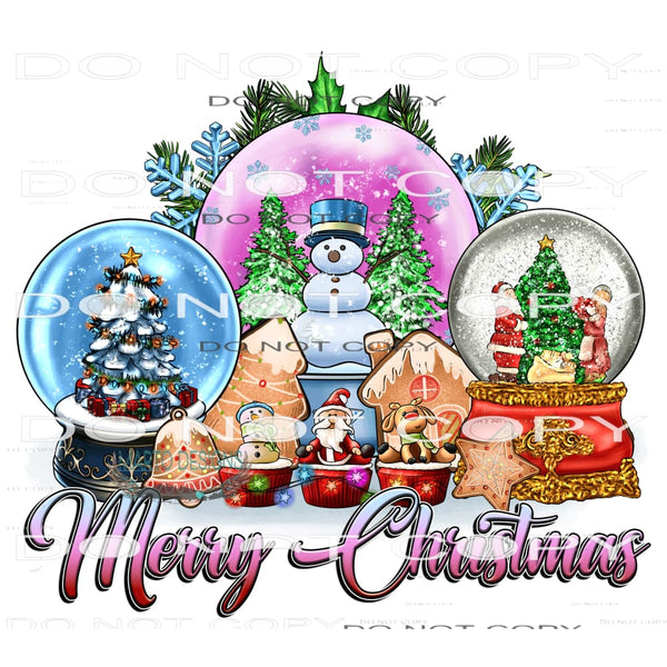 Merry Christmas #7410 Sublimation transfers - Heat Transfer