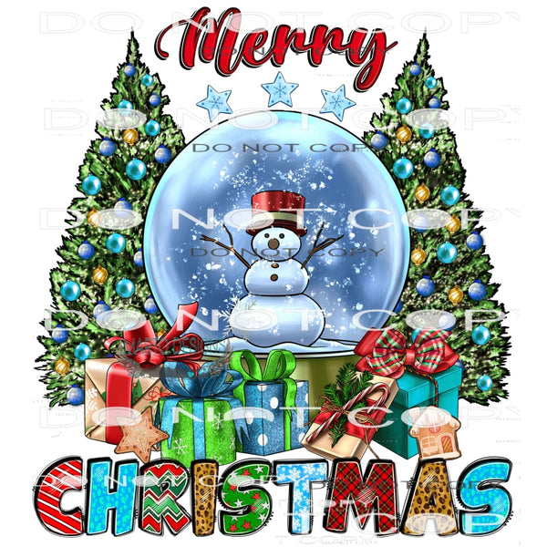 Merry Christmas #7419 Sublimation transfers - Heat Transfer