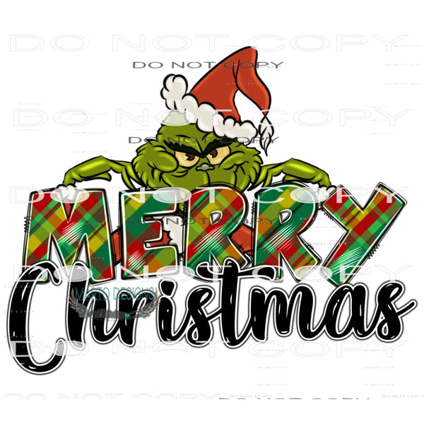 Merry Christmas #7430 Sublimation transfers - Heat Transfer