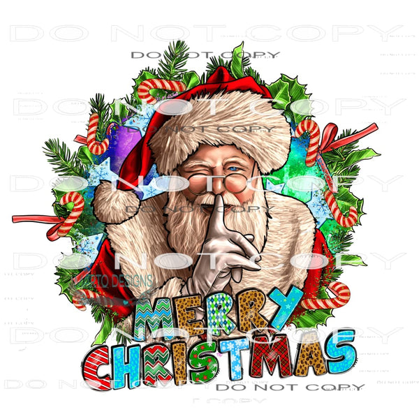 Merry Christmas #7452 Sublimation transfers - Heat Transfer