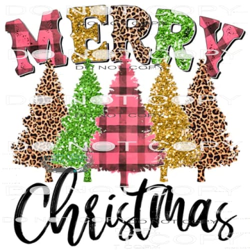 Merry Christmas #7692 Sublimation transfer - Heat Transfer