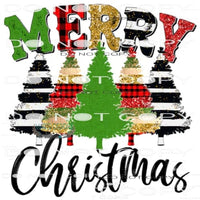 Merry Christmas #7699 Sublimation transfer - Heat Transfer