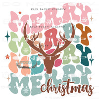 Merry Christmas #7813 Sublimation transfers - Heat Transfer