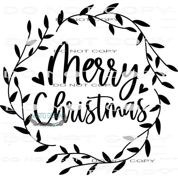 Merry Christmas #7949 Sublimation transfers - Heat Transfer