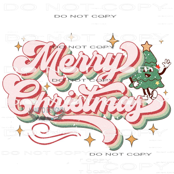 Merry Christmas #8019 Sublimation transfers - Heat Transfer