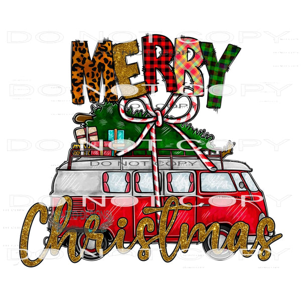 Merry Christmas #8095 Sublimation transfers - Heat Transfer