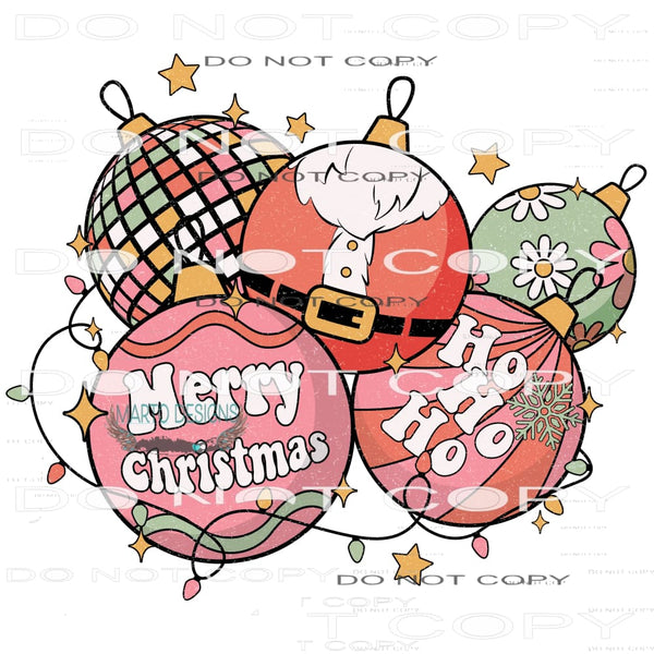Merry Christmas #8154 Sublimation transfers - Heat Transfer