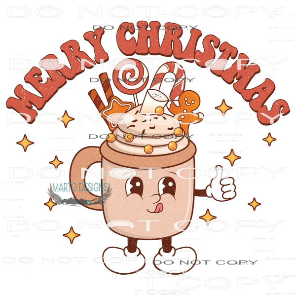 Merry Christmas #8174 Sublimation transfers - Heat Transfer