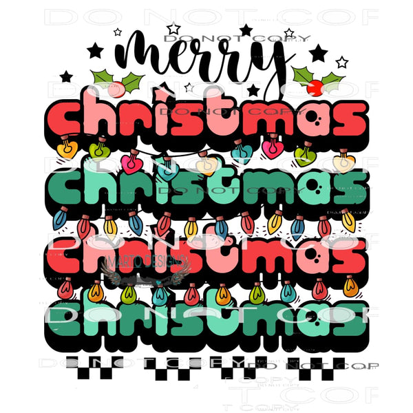 Merry Christmas #8242 Sublimation transfers - Heat Transfer