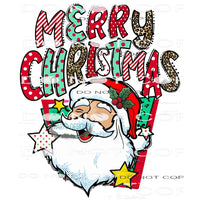 Merry Christmas #8244 Sublimation transfers - Heat Transfer